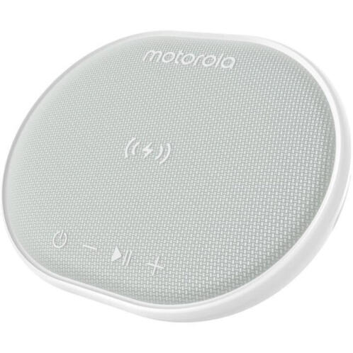Motorola Φορητό Ηχείο και Ασύρματος Φορτιστής Qi Pad 10W Sonic Sub 500 Λευκός