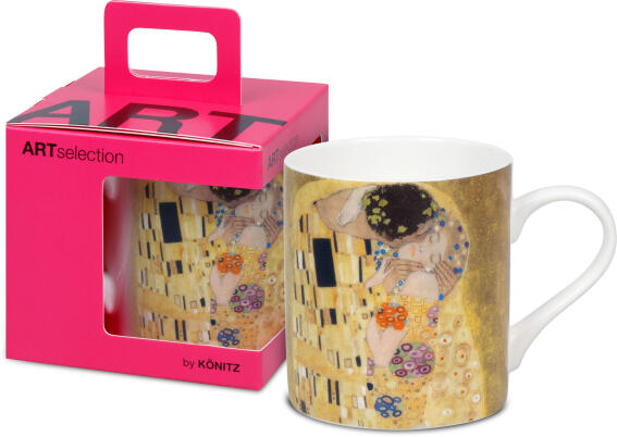 Konitz Κούπα 400ml Το φιλί by Gustav Klimt Art Πορσελάνη Σε Συσκευασία Δώρου