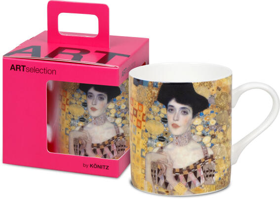 Konitz Κούπα 400ml Πορτρέτο της Αντέλε Μπλοχ-Μπόυερ by G.Klimt Art Πορσελάνη Σε Συσκευασία Δώρου