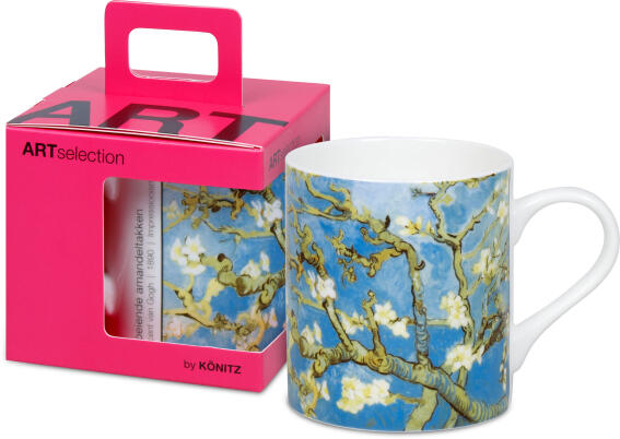 Konitz Κούπα 400ml Γαλάζια Ανθισμένη Αμυγδαλιά Van Gogh Art Πορσελάνη Σε Συσκευασία Δώρου