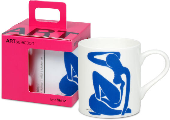 Konitz Κούπα 400ml Λευκή Nu bleu I by Matisse Art Πορσελάνη Σε Συσκευασία Δώρου