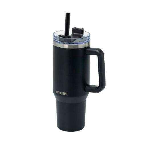 Smash Κούπα Θερμ/κη με Λαβή 1,2L Μαύρη Mega Tumbler -Ανοξείδωτη