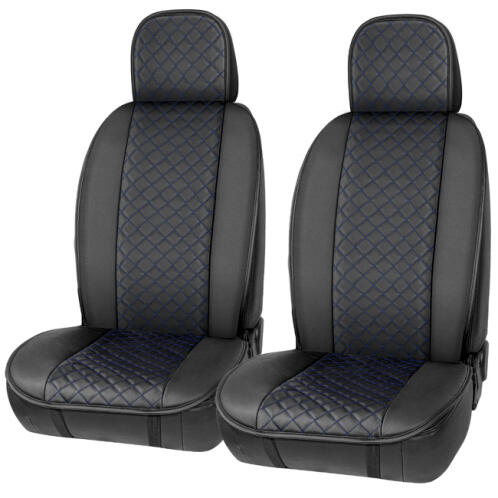 Auto Gs Elegance Πλατοκαθίσματα Αυτοκινήτου Σετ 2 Τεμάχια Μαύρα