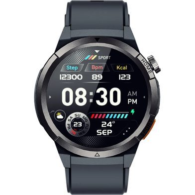 QCY Active GX Watch S12 Black 1,43" AMOLED HD 466x466 Metal Crown & buttons Call HD BT Watch IP68