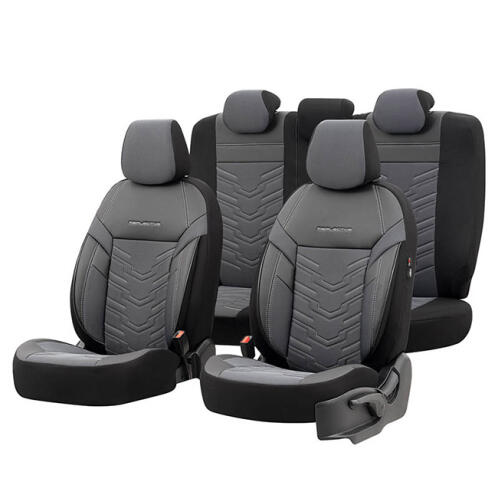 Otom Reflective Design Καλύμματα Αυτοκινήτου Σετ 11 Τεμάχια Γκρι