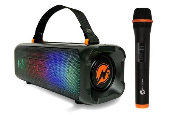 N-Gear Φορητό Ηχείο BT Καραόκε 100W Μαύρο LGP BLAZOOKA 703