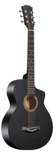 MusicMate Ακουστική Κιθάρα BK-38 Μαύρη