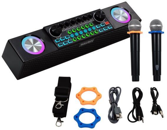 MusicMate Φορητό Σύστημα BT Καραόκε 30W RMS Set MM-SC500 SonicEdge Μαύρο