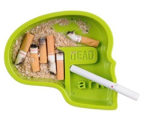 Gadget Master Τασάκι σε σχήμα κρανίου Πράσινο