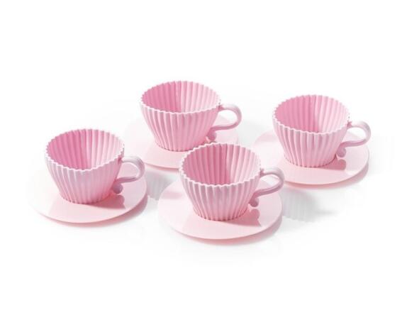 Gadget Master Θήκη cupcakes σε σχήμα φλιτζανιού ροζ