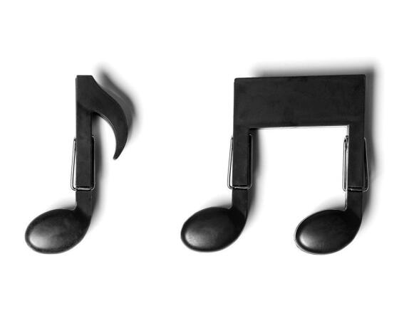 Gadget Master Μανταλάκια Μουσικές Νότες 2 τμχ