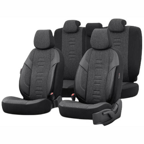 Otom Throne Καλύμματα Αυτοκινήτου Σετ Γκρι Μαύρο