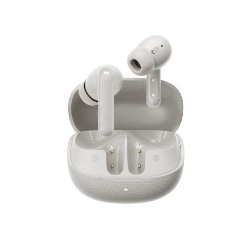 QCY Buds ANC Cream Grey (HT15) - 45db ANC TWS Earbuds 35h 5 mic ENC, ear-canal adaptive tech,