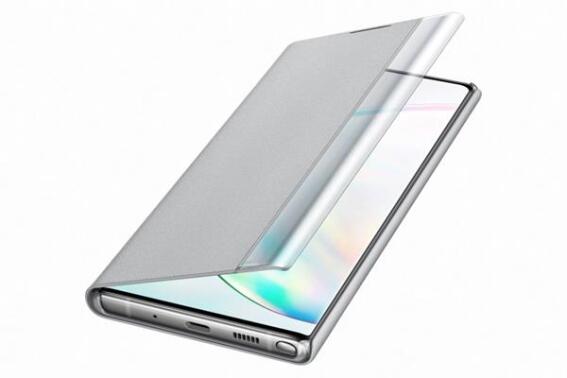 Samsung Case Clear View Cover Note 10 + Silver