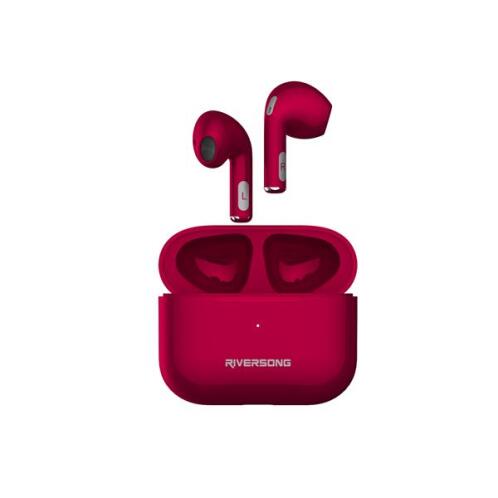 Riversong Ακουστικά True Wireless Earbuds Air Mini Pro Red Magenta