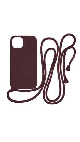 Vivid CrossBody Cover Apple iPhone 15 Wine Red