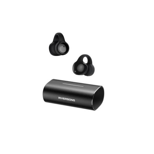 Riversong Ακουστικά Airbuds True Wireless AirClip L3 Μαύρα