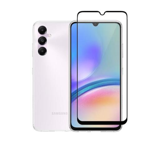 Vivid Set Gelly Case + Full Face Tempered Glass Samsung Galaxy A15 4G/5G Black