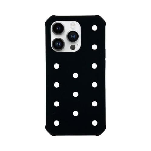 Vivid Silicone Pins Case Apple iPhone 14 Pro Max Black