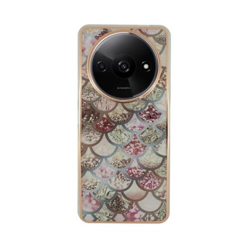 Vivid Mermaid Scale Silicone Case Redmi A3 Rose Gold