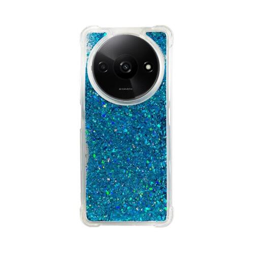 Vivid Liquid Glitter Case Redmi A3 Blue
