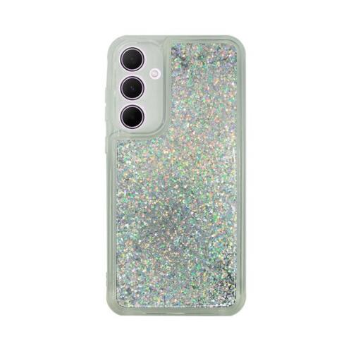 Vivid Liquid Glitter Case Samsung Galaxy A35 5G Silver