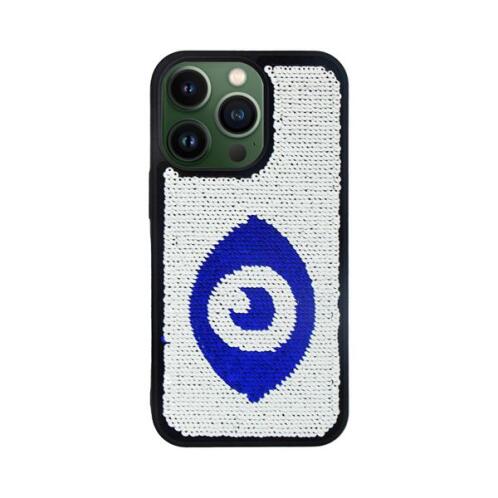 Vivid Sequin Case Apple iPhone 13 Pro Silver/Blue