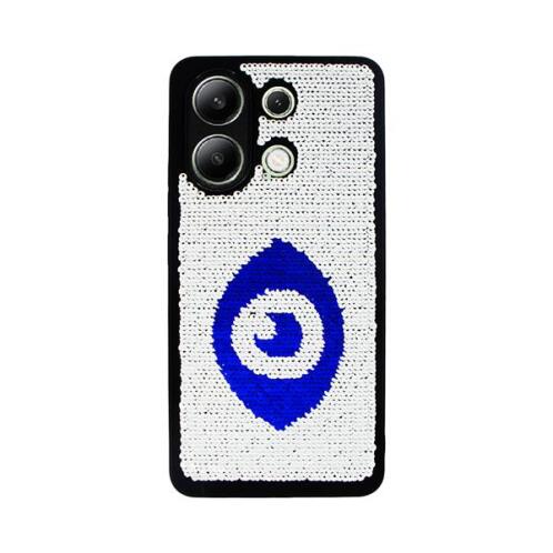 Vivid Sequin Case Redmi Note 13 4G Silver/Blue