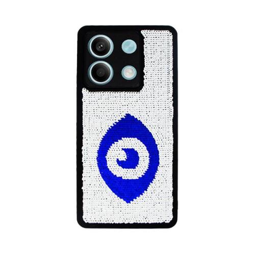 Vivid Sequin Case Redmi Note 13 5G Silver/Blue