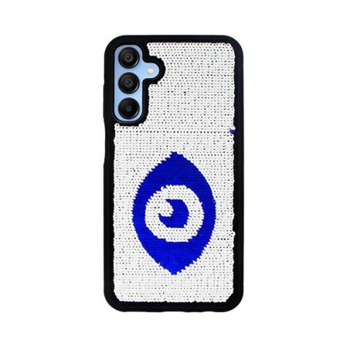 Vivid Sequin Case Samsung Galaxy A15 4G/5G Silver/Blue