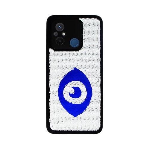 Vivid Sequin Case Xiaomi Redmi 12C Silver/Blue