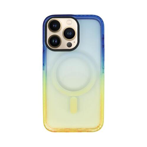 Vivid Magsafe Silicone Case Apple iPhone 13 Pro Blue/Orange