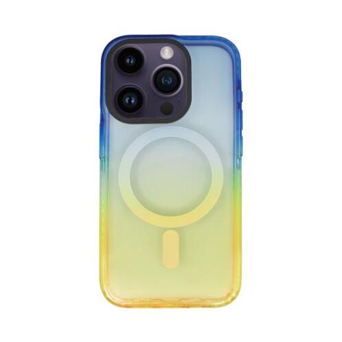 Vivid Magsafe Silicone Case Apple iPhone 14 Pro Max Blue/Orange