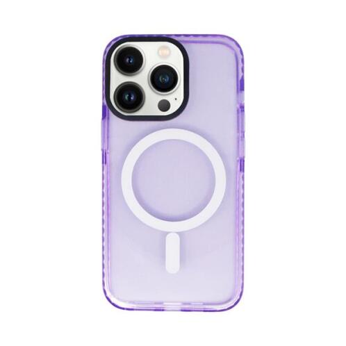 Vivid Magsafe Silicone Case Apple iPhone 13 Pro Purple