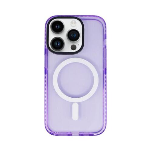 Vivid Magsafe Silicone Case Apple iPhone 14 Pro Purple