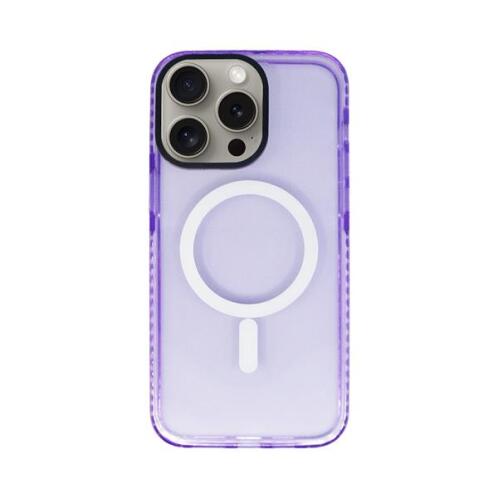 Vivid Magsafe Silicone Case Apple iPhone 15 Pro Max Purple