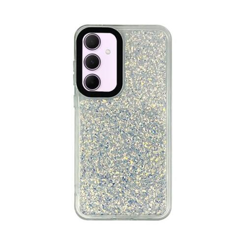 Vivid Glitter Shine Case Samsung Galaxy A35 5G Silver