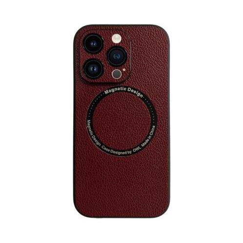 Vivid Magsafe Leather Case Apple iPhone 14 Pro Purple