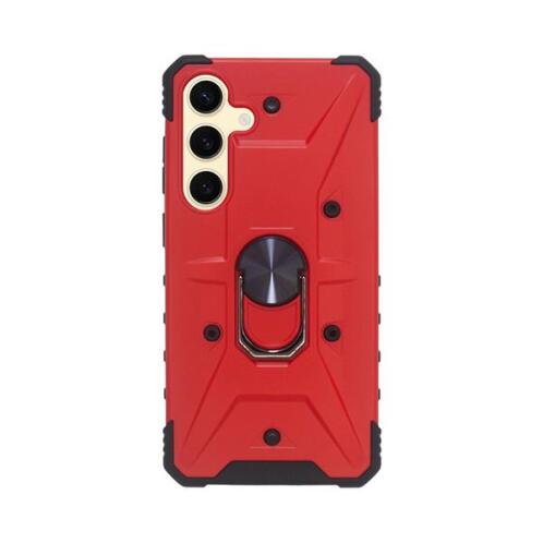 Vivid Ring Rugged Armor Case Samsung Galaxy S24+ Red