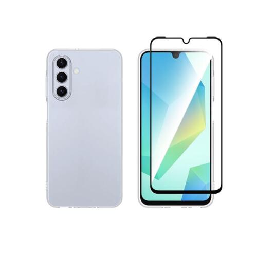 Vivid Set Gelly Case + Full Face Tempered Glass Samsung Galaxy A26 Black