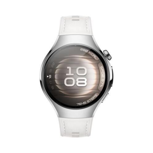 Huawei 55020EWD Watch 5 Stainless Steel 42mm Αδιάβροχο με eSIM και Παλμογράφο Λευκό
