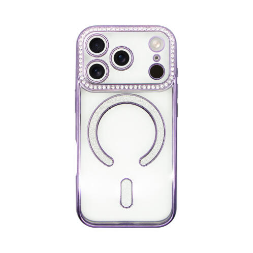 Vivid MagSafe Strass Case Apple iPhone 17 Pro Purple
