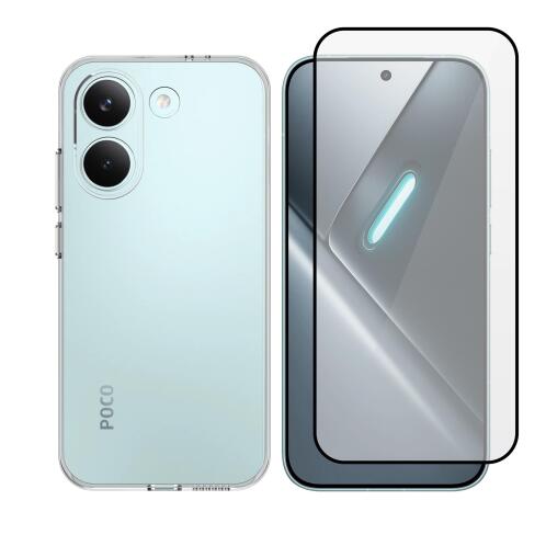 Vivid Set TPU Case + Full Face Tempered Glass Xiaomi Poco X8 Pro 5G