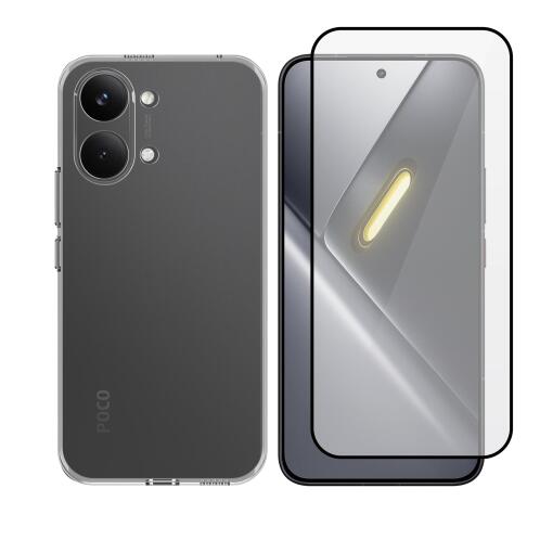 Vivid Set TPU Case + Full Face Tempered Glass Xiaomi Poco X8 Pro Max 5G
