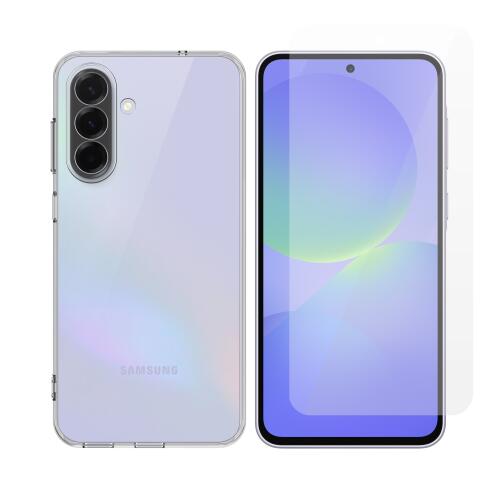 Vivid Set Clear TPU Case + Tempered Glass Samsung Galaxy A37