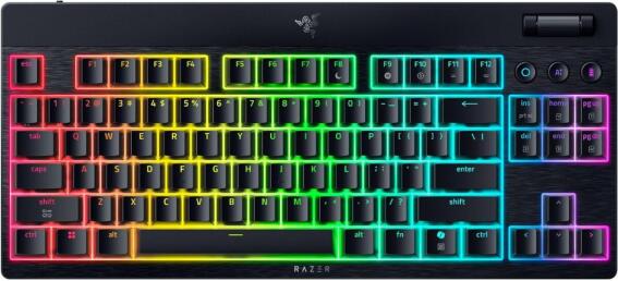 Razer BlackWidow V4 Low Profile Tenkeyless HyperSpeed - Wireless RGB Keyboard - Green Switch