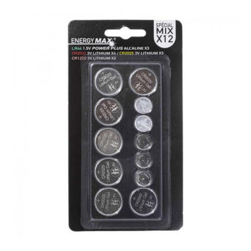 Σετ Μπαταρίες Λιθίου Κουμπιά 12 τμχ 5Five Simply Smart 133616