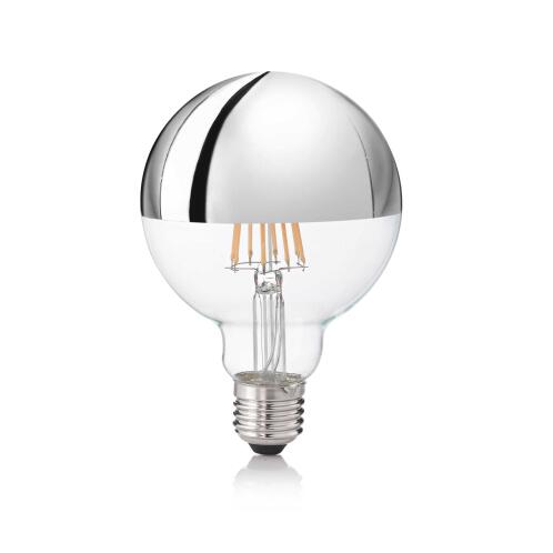 Ideal Lux Λάμπα E27 Globo D095 09W 3000K CRI80 9W Χρώμιο
