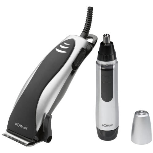 Bomann Σετ Κουρευτική Μηχανή Ρεύματος και Trimmer για Μύτη και Αυτιά 8007