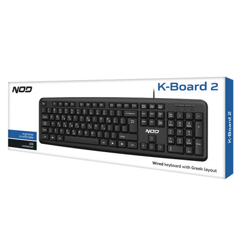 NOD Ενσύρματο πληκτρολόγιο με ελληνικό layout NOD K-BOARD 2